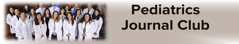 2020 Journal Club: Pediatrics Banner